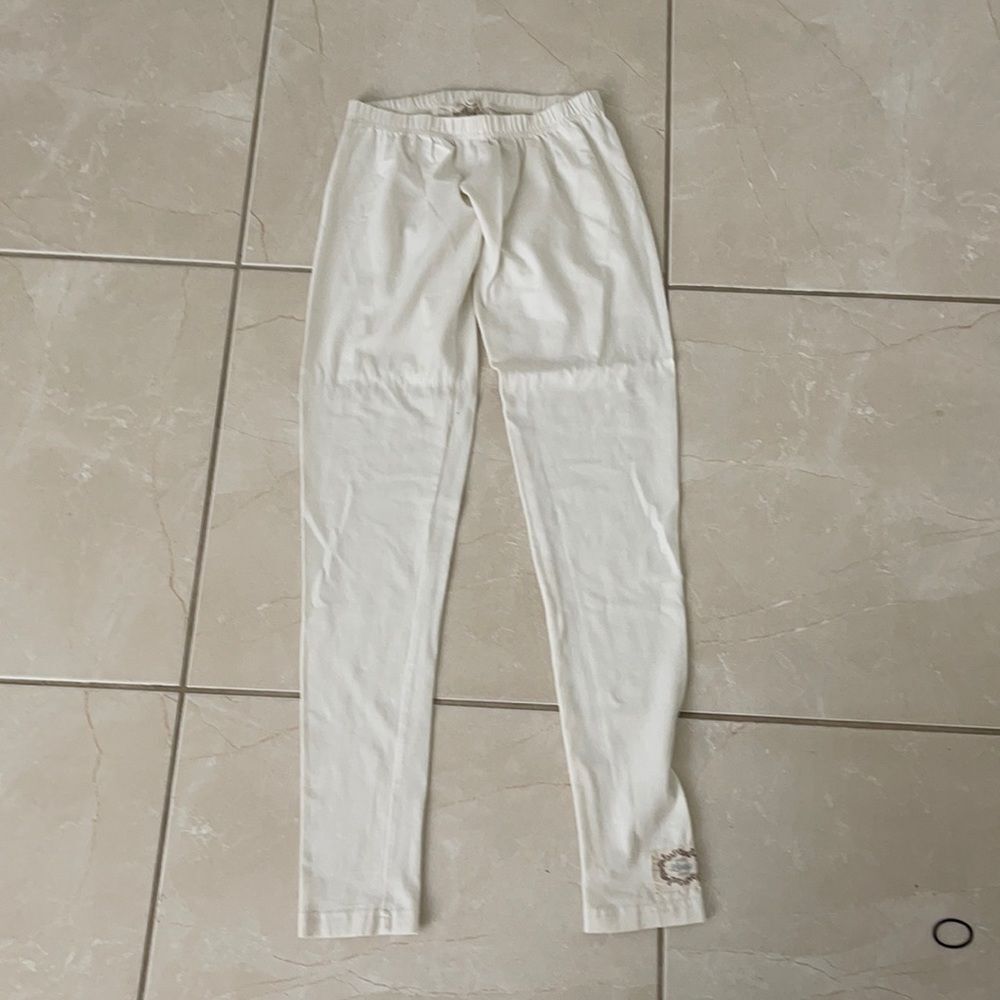 EUC maybe nwot swanky lady vintage soft white leggings sz 6 low rise